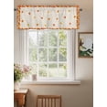 thumbnail image 2 of Fall Maple Leaf Valances for Windows Thanksgiving Plant Autumn Linen Farmhouse Rod Pocket Curtains Valance Short Window Treatment Drapes for Living Room, Bedroom Bathroom 42"&nbsp;W x 12" L, 2 of 5
