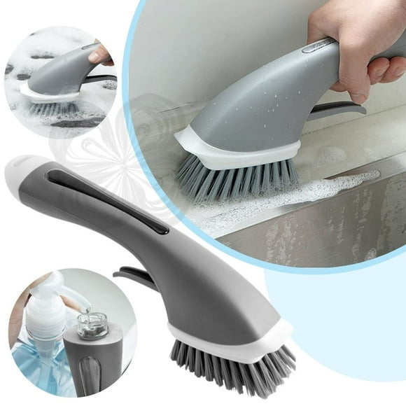 Cepillo Limpieza Profunda Hogar Dispensador Jabon Multiuso