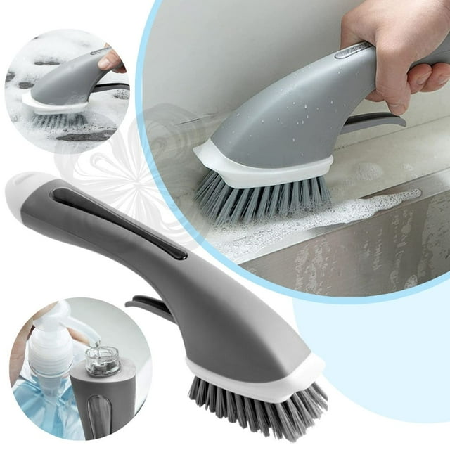 Cepillo Limpieza Profunda Hogar Dispensador Jabon Multiuso