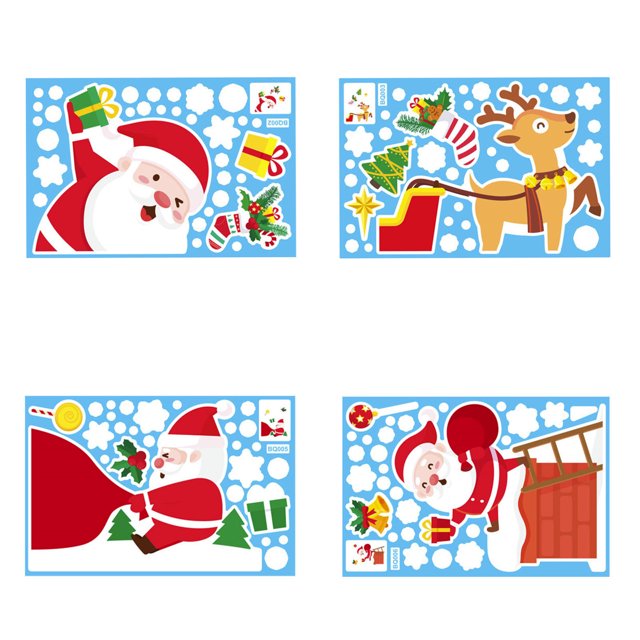 Xihbxyly Oferta de Hoy Pegatinas Electrostáticas Navideñas Concopos de Nieve para Puertas y Ventanas.