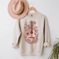 thumbnail image 2 of Pink Guitar Floral | Sweatshirt, 2 of 5