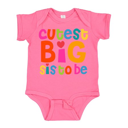 

Inktastic Cutest Big Sis to Be Gift Baby Girl Bodysuit
