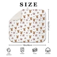thumbnail image 4 of White Highland Cow Flower Pattern Dish Drying Mat for Kitchen 1 Pack, Ultra Absorbent Microfiber Dishes Drainer Mats,16"x18", 4 of 6