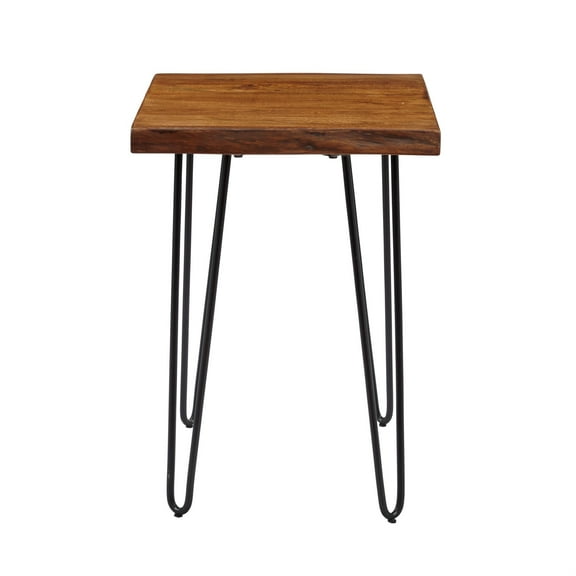 Jofran Nature's Edge Modern Solid Wood Chairside End Table