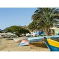 thumbnail image 2 of Zwick, Martin 18x15 White Modern Wood Framed Museum Art Print Titled - Traditional fishing boats on the beach of the harbor City Mindelo-a seaport Africa, 2 of 4