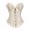 Beige, variant on Corset Tops for Women Bustiers Basques and Overbust uk Lace up Princess Plus Size Blue 3XL