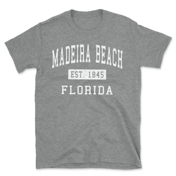 Madeira Beach Florida Classic Established Men's Cotton T-Shirt