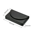 thumbnail image 2 of Uxcell PU Leather Magnetic Closure Name Cards Case Business Card Holder Black, 2 of 5