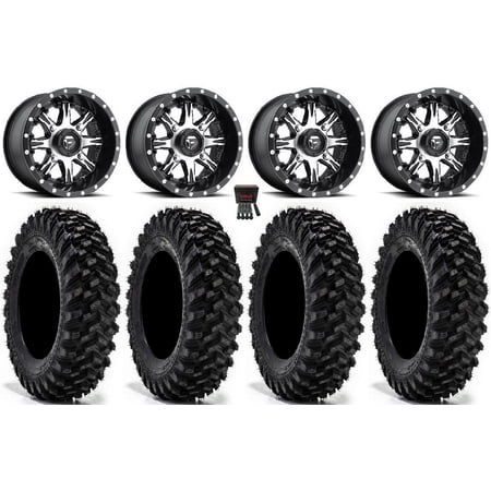 Fuel Nutz 14 Wheels Black 32 Warrior XT Tires Polaris RZR XP 1000 / PRO XP / Ranger XP 900/1000
