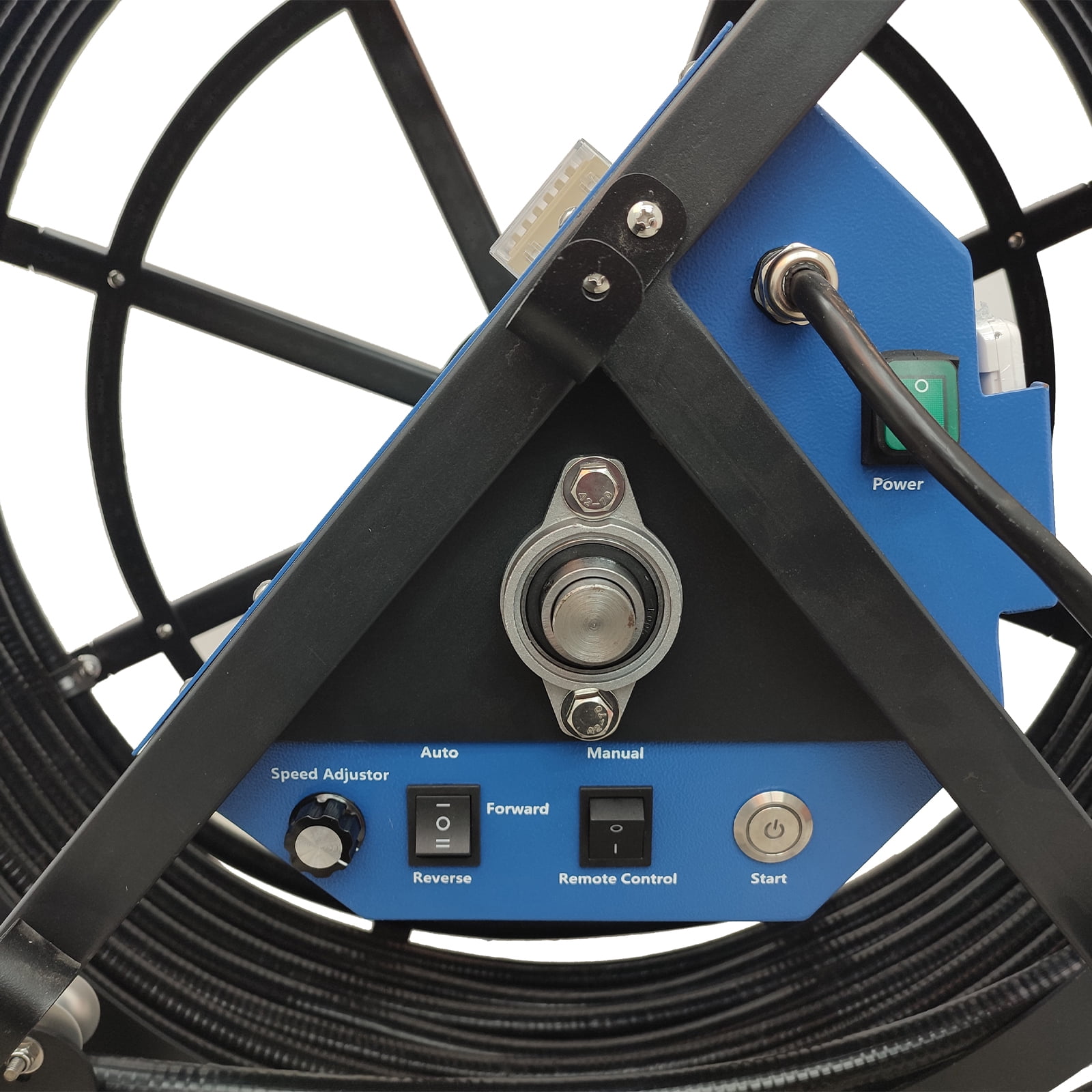 Air Duct Cleaning Machine Adjustable Speed Rotary Brush Pipe Cleaner 110V for Duct Range 80-800mm