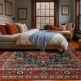 thumbnail image 3 of 6x9 Orange-Red Area Rug - Machine Washable, Non-Slip, Stain Resistant, 3 of 9