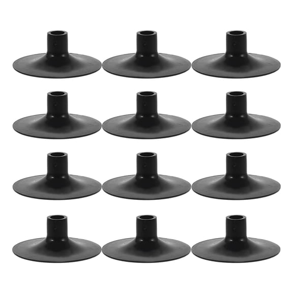 Luxshiny 15Pcs Black Archery Suction Cup Arrow Tips for Safe and Durable Target Practice
