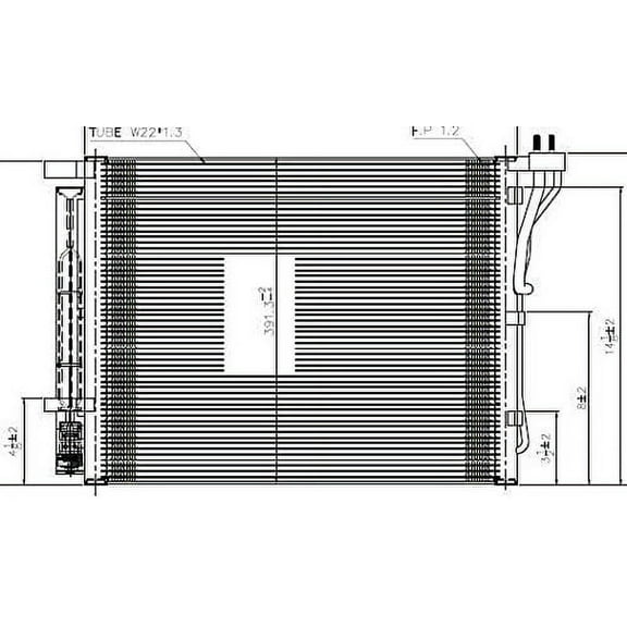 TYC 3985 A/C Condenser Fits 2010 BMW M5