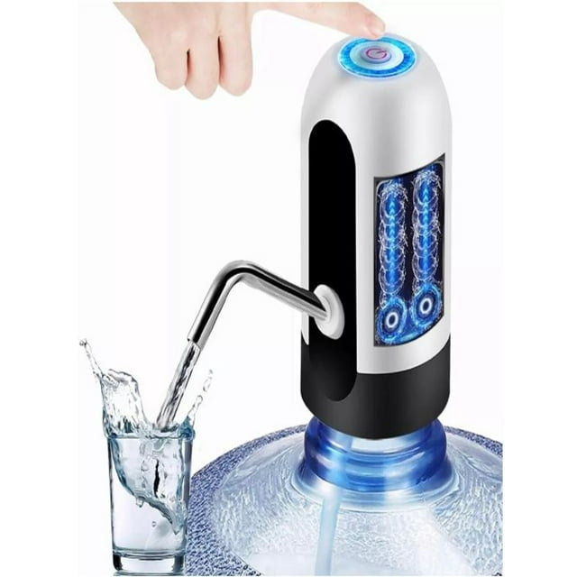 Dispensador de Agua para Garrafon Color Blanco Genérico Automatico, Recargable con cable USB