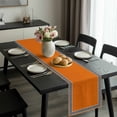 thumbnail image 2 of Orange Table Runner 60 Inches Long, Black Modern Geometric Abstract Art Aesthetics Kitchen Coffee Dining Table Decoration for Home Party Birthday Wedding Home Decor 13x60 Inches, 2 of 8