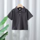 thumbnail image 1 of Blusa y camisa de manga corta con cuello vuelto Camisa de color liso para niños Camiseta de manga corta con solapa para bebé Top informal y versátil Camiseta de algodón para niños, 1 of 9