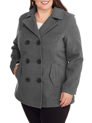 Faded Glory Peacoat Plus - Walmart.com