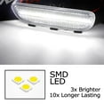 thumbnail image 2 of Semi-Clear Lens White Full LED Strip Front Bumper Reflector Replace Side Marker Lights For BMW E46 2001-03 325CI 330CI 2-Door, 2001-2006 M3 Coupe, Replace OEM Amber Front Reflex, 2 of 9