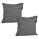 thumbnail image 1 of Cojin Decorativo Cuadrado Set de 2 Duke Gris Oscuro, 1 of 4