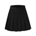 thumbnail image 5 of Sngxgn Women's Casual Mid Waisted Washed Frayed Short Skirt(Black,L), 5 of 5