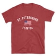 thumbnail image 1 of St. Petersburg Florida Patriot Men's Cotton T-Shirt, 1 of 1