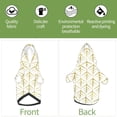 thumbnail image 5 of JUNZAN Dog Hoodie Puppy Sweater Sweatshirt,Cold Weather Coat Pet Clothes for Dog Cat-White And Gold Geometry, 5 of 7