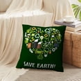 thumbnail image 3 of LALILO Throw Pillow Covers Ecology Heart Shape With Green Energy And Cars Cushion Cover 18" x 18", 2 Pack, 3 of 6