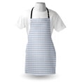 thumbnail image 4 of Abstract Apron, Symmetric and Geometric Composition of Flower Like Shapes in Soft Tones, Unisex Kitchen Bib with Adjustable Neck for Cooking Gardening, Adult Size, Ceil Blue and White, by Ambesonne, 4 of 4