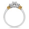 thumbnail image 2 of SZUL Women's 1/2 Carat TW Three Stone Diamond Ring in Two Tone 10K Gold (J-K-L Color, I2-I3 Clarity), 2 of 3