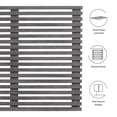 thumbnail image 5 of Wall Mount Headboard, King, Dark Grey Gray, Wood, Mid Century Bedroom, Modern Contemporary HB35760, 5 of 7