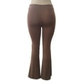 thumbnail image 4 of Ichuanyi Womens Pants , Women Fashion Solid Elasticity Leggings Bell-bottoms Pants, 4 of 5