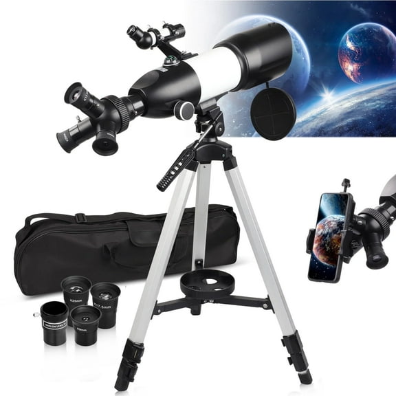 BEBANG Telescope for Adults Astronomy, 80mm Aperture Astronomical Telescope, 3 Rotatable Eyepieces Refractor Telescope with Tripod