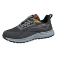 thumbnail image 2 of PEASKJP Men's Casaul Sneakers Mesh Breathable Lightweight Non Slip Comfort Gym Shoes Walking Shoes Gray 40, 2 of 5