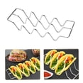 thumbnail image 5 of KitGody Taco Holders Set of 2 Premium Stainless Steel Stackable Stands, Each Rack Holds 4, 5 of 8