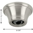thumbnail image 4 of AirPro Ceiling Fan Accessory Brushed Nickel Canopy, 4 of 4