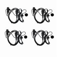 thumbnail image 1 of 4X Walkie Talkie Ptt Mic Radio Auricular Auriculares para Icom Ic-F11 Ic-F11S Ic-F31 Sl25 Vx-200, 1 of 4