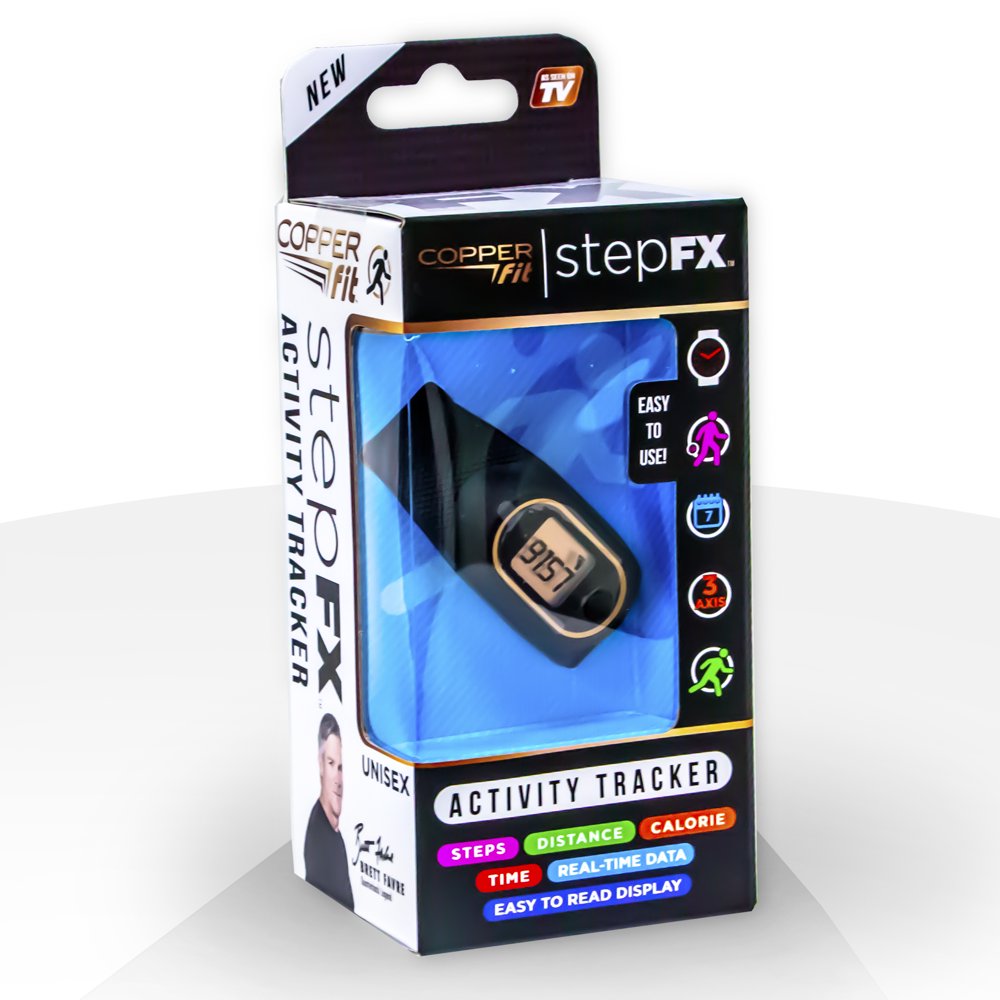 Idea Village LLC. Copper Fit Step Fx Activity Tracker with Slick Design