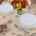 thumbnail image 5 of Round Fall Tablecloth - Autumn Pumpkin Thanksgiving Tablecloth, 60 Inch Round, 5 of 6