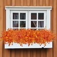 thumbnail image 6 of Scidweet Artificial Fall Flowers, 12 Bundles Autumn Fake Plants Outdoor Fall Decorations for Home Garden Porch Decor (Orange Eucalyptus), 6 of 6