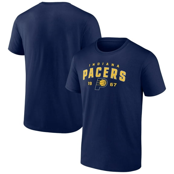 Men's Navy Indiana Pacers Rebel Logo T-Shirt