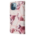 thumbnail image 3 of SaniMore for iPhone 14 6.1" 2022 Case, PU Leather Luxury Marble Flip Cover with Detachable Wrist Strap Card Slot Kickstand Shockproof Magnetic Buckle Protective Shell For iPhone 14, Rosegold, 3 of 8