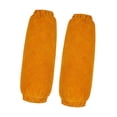 thumbnail image 4 of HILABEE Leather Welding Sleeves Elastic Cuffs Arm Protection Covers for Metalworking Yellow, 4 of 9