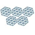 thumbnail image 3 of Mantel individual de Silicona Jadeshay 5 piezas hexagonal para aislamiento térmico, 3 of 12