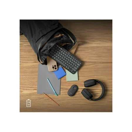 Logitech - Pebble Mouse 2 M350s Slim Lightweight Wireless Silent Ambidextrous Mouse with Customizable Buttons - Graphite