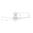 thumbnail image 5 of Trifecte 44" 3 Blade Indoor LED Ceiling Fan with Remote and Light Reverse Airflow, 5 of 8