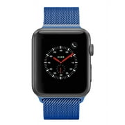 Apple Watch Series 2 - 42mm, WiFi - Space Gray with Blue Milanese Loop - Scratch & Dent