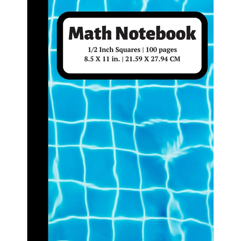 Graph Paper Notebooks Math Notebook 1/2 inch Square Graph Paper for Students and Kids, 100
