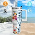 thumbnail image 3 of Hummingbird Gifts 40 Oz Tumbler with Handle and Lid Straw, Colorful Bird Stainless Steel Double Walled Vacuum Insulated Cup, Birthday Gifts for Women Girls (1 PC), 3 of 6