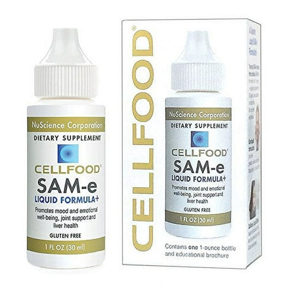 Cellfood Sam-e Liquid Formula  , 1 oz.(PACK OF THREE) - Superior Absorption, Helps Support Healthy Mood Levels, Joint and Liver Health - Gluten Free, GMO Free