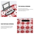 thumbnail image 3 of Pofeuu Plaid Heart Print Luggage Suitcase Cover Protector Luggage Washable Covers Aesthetic for 18/24/28/32 inch Luggage（No luggage included）-Medium, 3 of 7